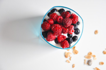 Granola healthy desert in a glass