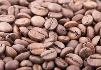 Roasted coffee beans background