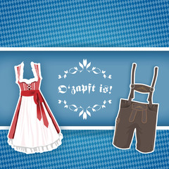 Oktoberfest O'zapft is! - Karte Card