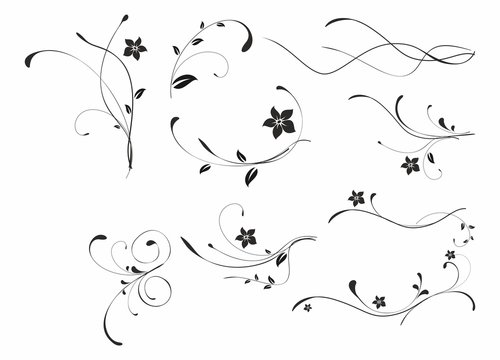 abstract floral patterns