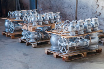 Industrial valves ready for dispatch - 69283718