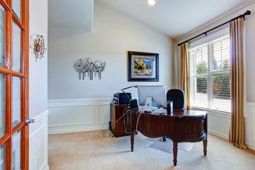 Office room in luxury house