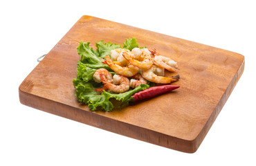 Unshelled king prawn