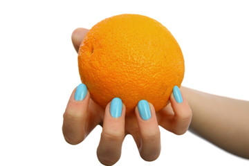 pomarańcza i paznokcie