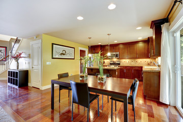Kitchen and dining room