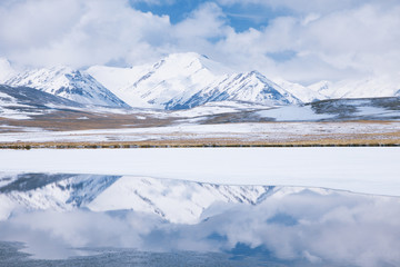 Barskoon valley in Kyrgyzstan, high Tyan Shan mountains