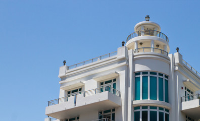 South Beach art deco building in Miami, Florida