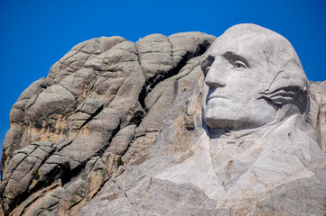 George Washington on Mount Rushmore National Monument, South Dak