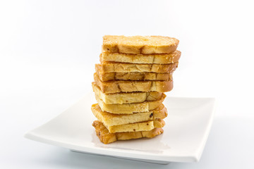 Group of sliced bread.