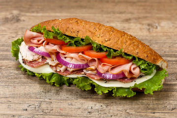 Deli Submarine Sandwich