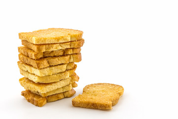 Group of sliced bread.