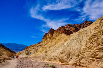 Gold Canyons of Death Valley National Park, California, USA
