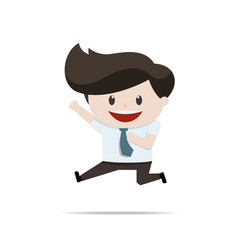 Businessman in action