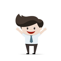 Businessman in action