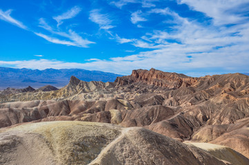 Gold Canyons of Death Valley National Park, California, USA