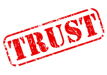 Trust red stamp text
