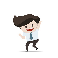 Businessman in action