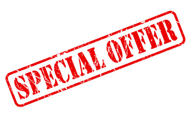 Special offer red stamp text