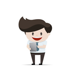 Businessman in action