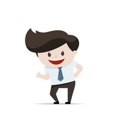 Businessman in action