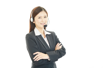 笑顔のオペレーター