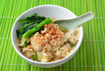 Wonton Soup. pork soup asia food