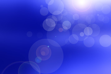 Spring abstract background with bokeh and sun rays