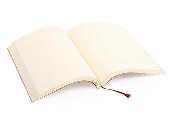 open book isolated on white background