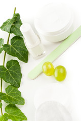 white beauty products