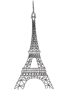 doodle Eiffel tower