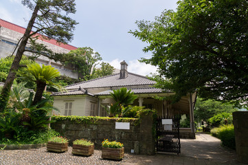 Entrance of Higashi-Yamate 12bankan (東山手12番館入口) in Nagasaki