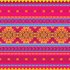 Ethnic abstract striped pattern