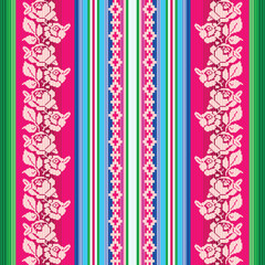 South american traditional textile seamless pattern