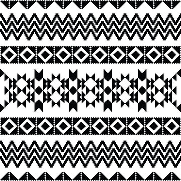 Absract geometric pattern in ethnic style