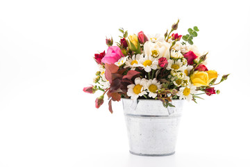 Flower bouquet isolated on white