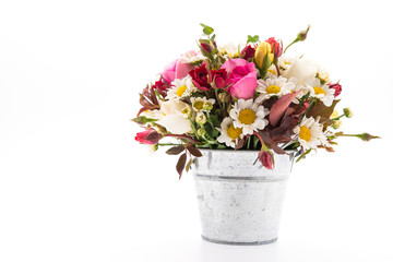 Flower bouquet isolated on white