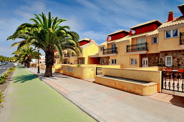 Fuerteventura, Wyspy Kanaryjskie,  Corralejo, architektura