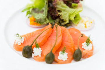 Smoked salmon salad