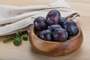 Ripe fresh plum