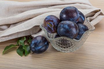 Ripe fresh plum