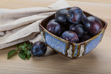 Ripe fresh plum