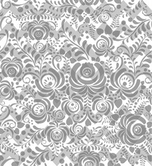Vector Seamless chevron floral Background