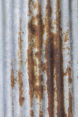 Rusted galvanized iron plate