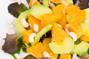 Close up of fitness salad.