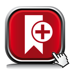 Obraz premium BOOKMARK PLUS ICON