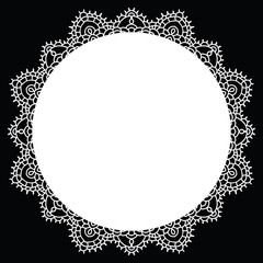 Crochet lace mandala.