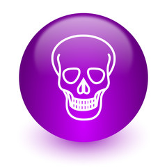 Fototapeta premium skull internet icon