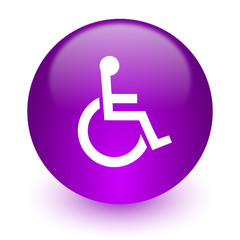 wheelchair internet icon