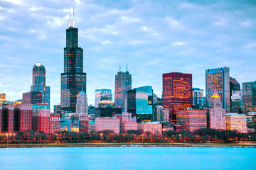Chicago downtown cityscape © andreykr