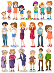 Fototapeta premium Family set